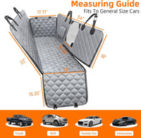 Dog Car Seat Cover for Back Seat - gray - image 4