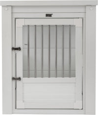 New Age Pet ECOFLEX Large Furniture Style Dog Crate & End Table - Antique White / 35.4"L x 24.0"W x 28.0"H - image 2