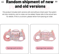 Wakytu Dog Lift Harness Dog Carrier Sling for Small Dogs & Cats - Small(4-8 LBS) / 2.0 Pink - image 2
