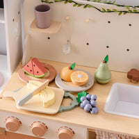 ROBOTIME wooden play food cutting fruit set with storage shopping bag - view 19