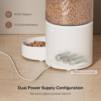 IMIPAW PET Automatic Cat Feeder: 3L Auto Food Dispenser with Timed - White - image 3