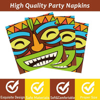 CHUNNIN 200 PCS Gone Fishing Party Plates Napkins Fishing Tableware - Tiki - image 4