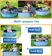 Dog Pool Foldable pet Pool Dog Swimming Pool Portable Suitable - 40x12in - image 2