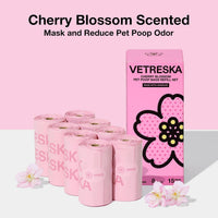 VETRESKA Dog Poop Bags with Handles 240 Count - Cherry Blossom / 1 Count (Pack of 120) - image 4