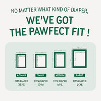 Disposable Dog Diaper Liners Booster Pads for Male & Female Dogs, 100ct, 4 Sizes Options, Doggie Diaper Inserts fit Most Types of Dog Diapers - Pet Belly Bands & Male Wraps (Small (100 ct))