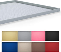 Hubulk Dog Feeding Mat,100% Waterproof Food Grade Silicone Pet Food and Water Bowl - Mist / 19"l X 12"w