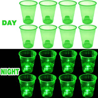 mishunyus 24-pack purple LED glow party cups, 16 oz plastic - view 38