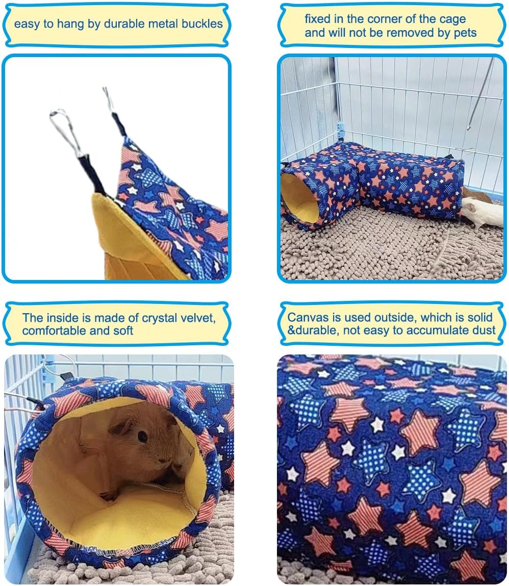 EAEDMY Guinea Pig Rat Ferret Hammock - 1. Tunnel - image 3