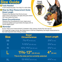 BARKLESS Basket Muzzle for Large Dogs, Humane Muzzle to Prevent Biting and Scavenging, Snap-on Treat Cover Helps Dogs Acclimatize Mouth Cover, Adjustable Mouth Guard for Positive Training, Grooming