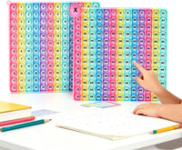 DK-SIMINA Large P0pp with Numbers - Two-sided 12x12 multiplication table