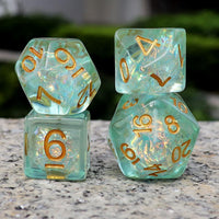 Haxtec Light Green DND Dice Set - Light Blue Green - image 4