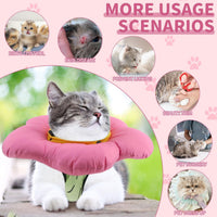 EMUST 2-piece cotton cat surgery suit for female cats with cactus pattern - view 3