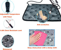 Pet Heating pad Outdoor Small Dog cat Heating pad Heated ped beds - Digital-Printfoot / 34X21 inch - image 3
