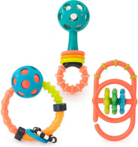Sassy My First Rattles Newborn Gift Set with 3 Soft and Flexible