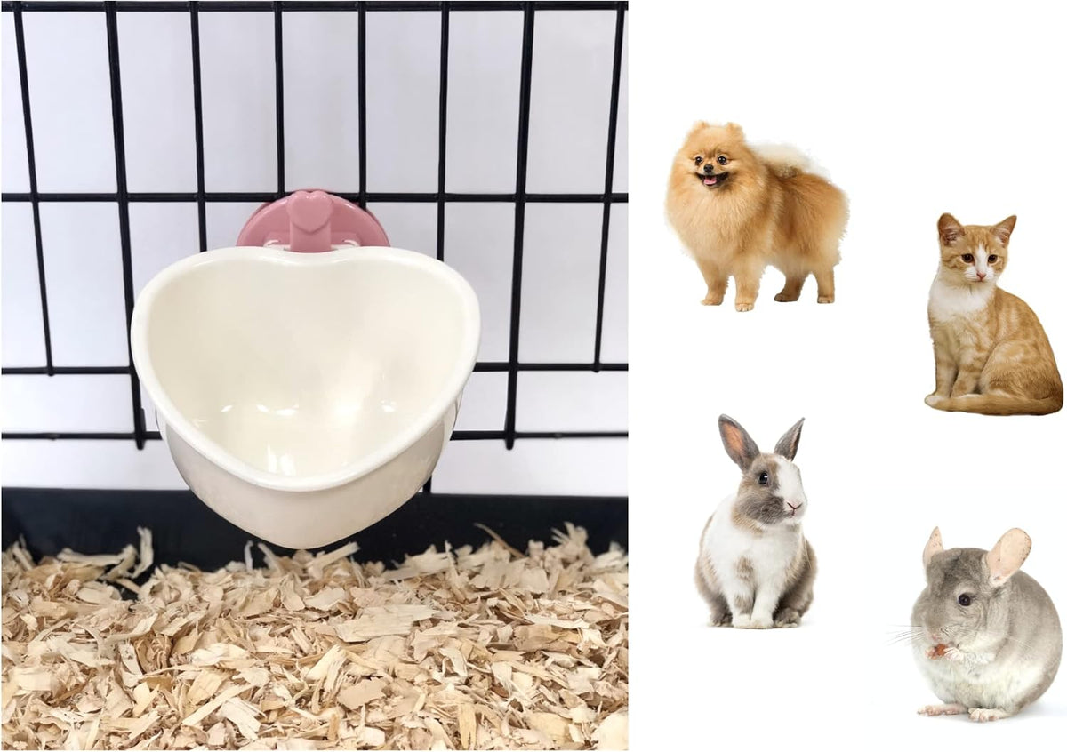Patented Removable Heart Shaped Food Bowl - Pink