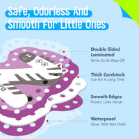 SpriteGru 9 Pieces Kids Lacing Cards - 52 Uppercase & Lowercase Letters - image 3