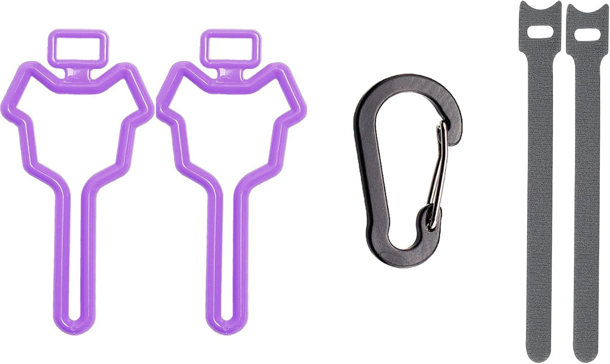 Dog Poop Bag Holder, Waste Bag Holder, Dog Poop Bag Carrier - Purple / 1 Count (Pack of 2)