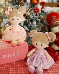 Soft Baby Doll Toys (12''), My First Baby Rag Doll for 1 Year-Old Girl Birthday Gift, Leya Doll Christmas Plush Toys Gift for Toddler Kids Infants -Butterfly Girl