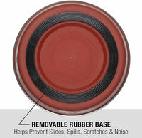 Loving Pets Bella Dog Bowls, Stainless Steel Dog & Cat Bowls - Merlot / Large (35-65lbs) - image 3