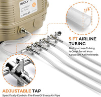 INCLY 7W Ultra Silent Aquarium Air Pump, 4 Adjustable Outlets - image 4