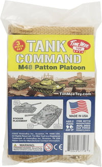TimMee Toy Tanks for Plastic Army Men, OD Green WW2 3pc - Tan - image 4