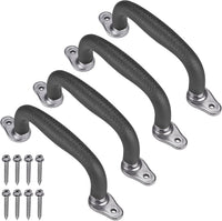SELEWARE black playground safety handles with steel brackets, 2 pack - view 2