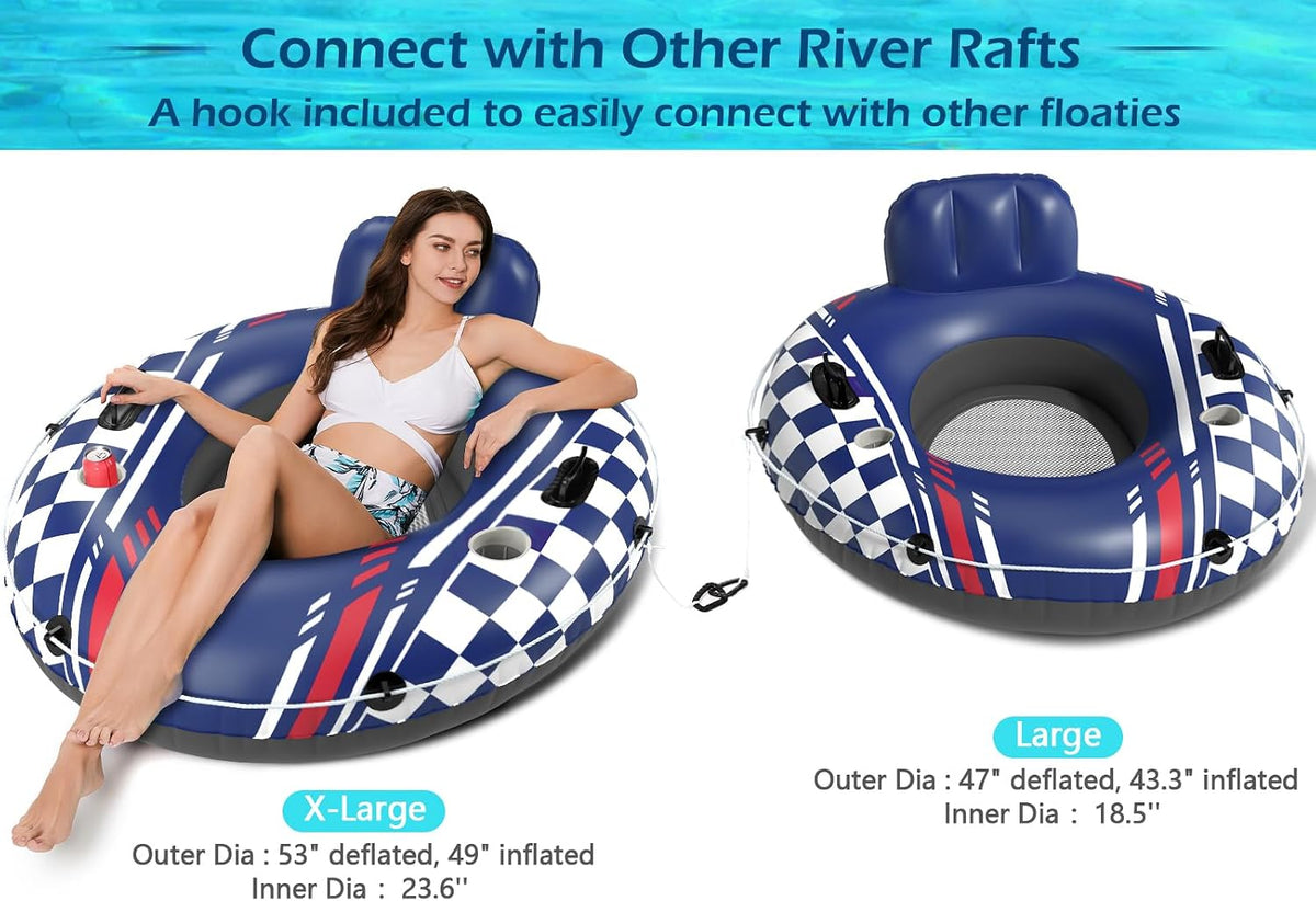 Jasonwell Inflatable River Tube Float - X-Large / Darkblue - image 2