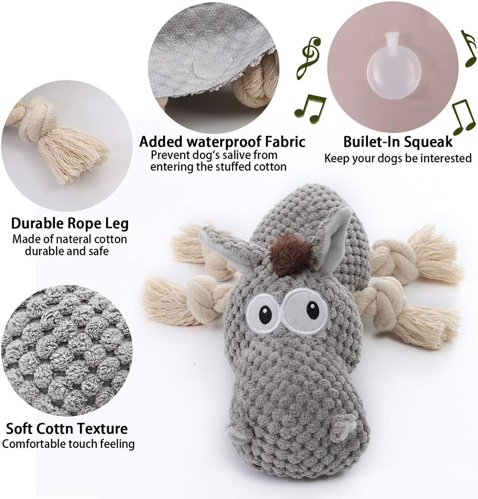 Dog Toy, Large Dog Squeaky Toys - Donkey - image 2