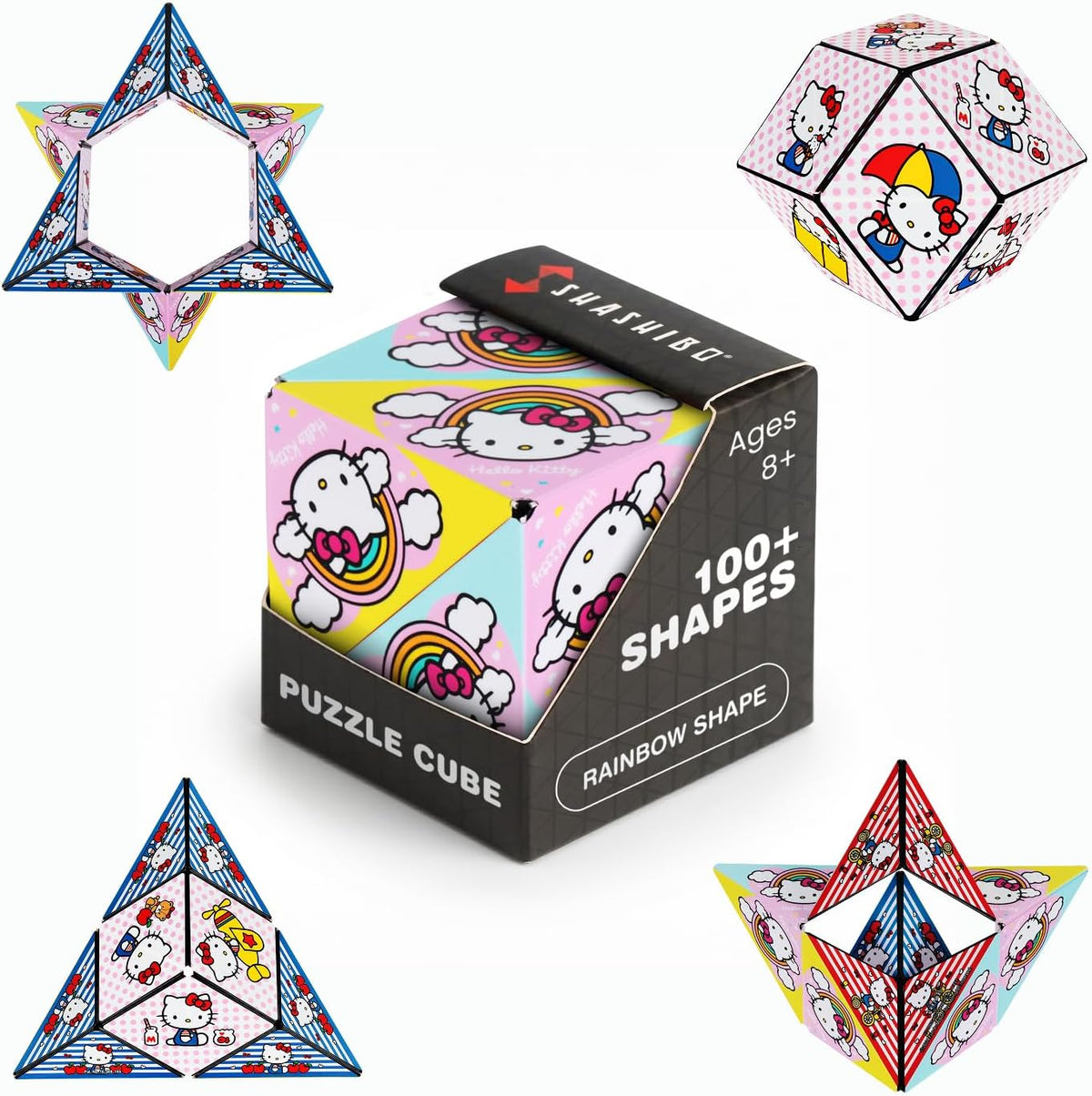 Shashibo Star Trek Magnetic Puzzle Cube - Rainbow / Hello Kitty