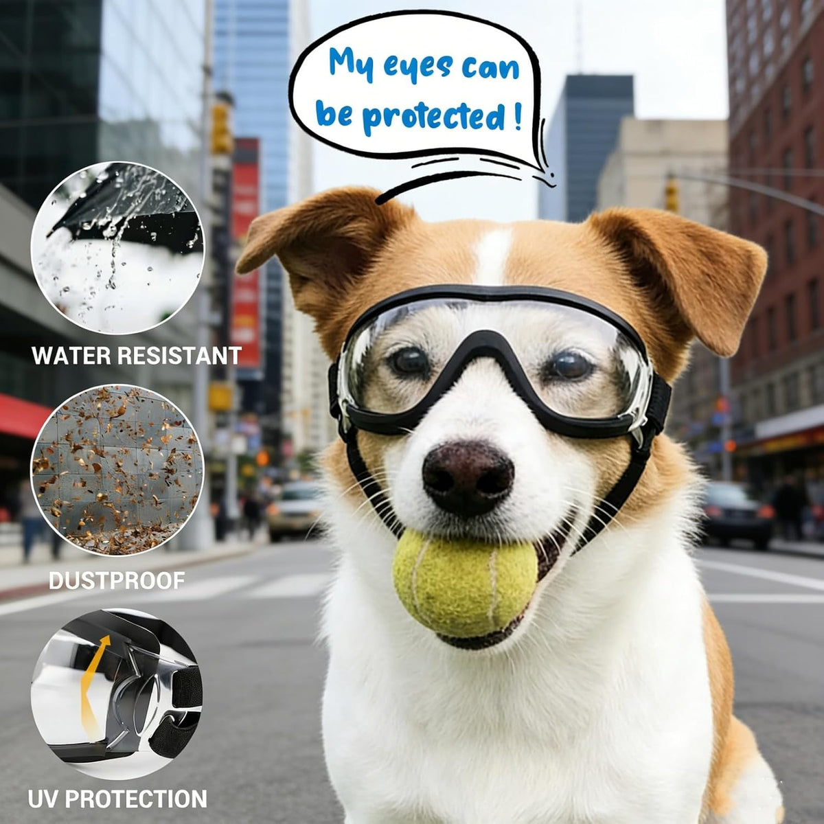Enjoying Clear Dog Goggles Medium to Large Breed - Ultra Clear / Large Breeds - image 4