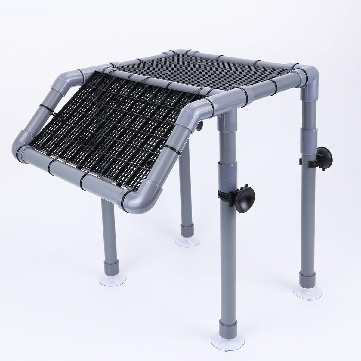 Extra Large Turtle Basking Platform with Artificial Grass – Essentials for Fish - Basking Platform 10.8" W × 7.7" D