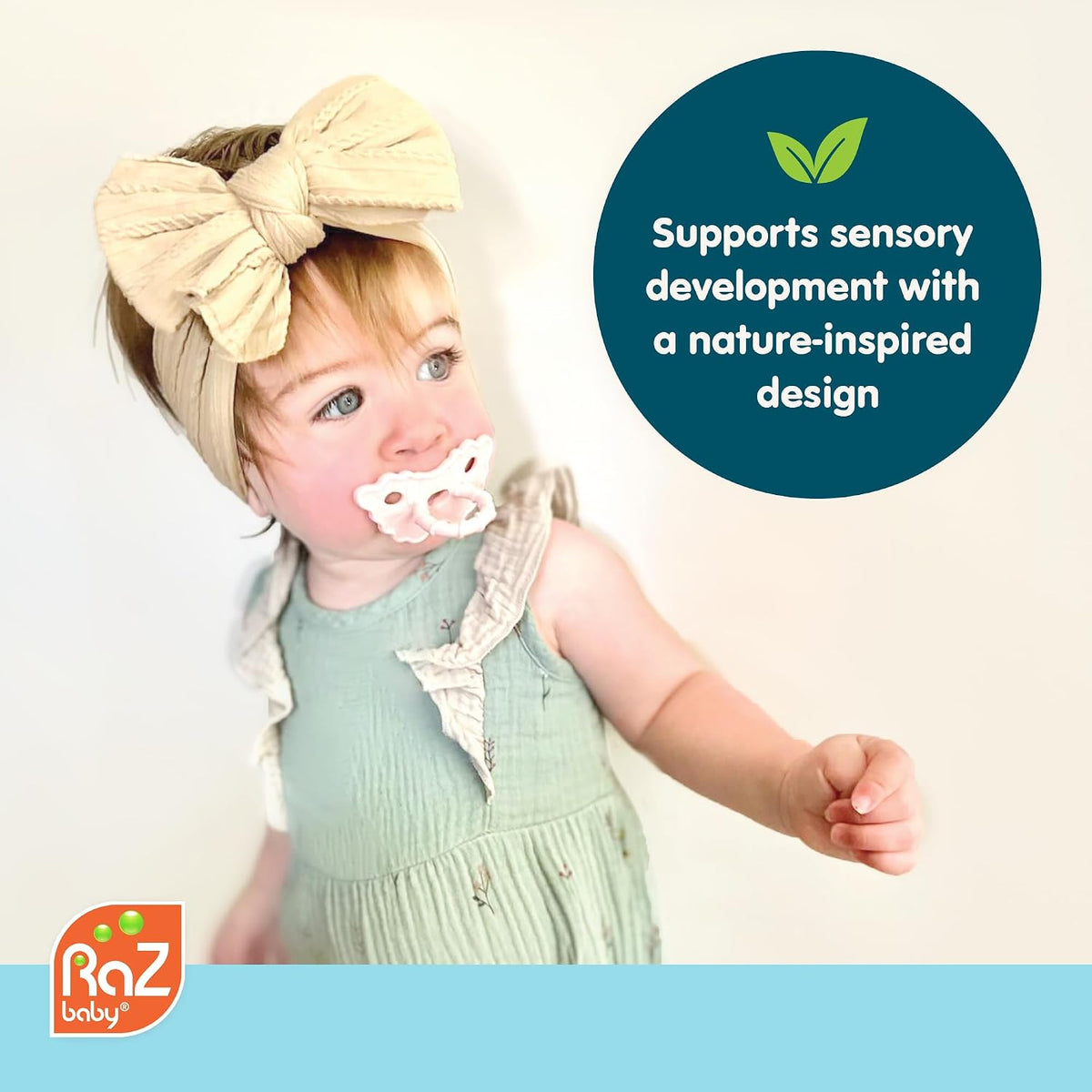 RaZbaby RaZberry Silicone Baby Teether Toy - Coconut / 1 Count (Pack of 1) - image 3