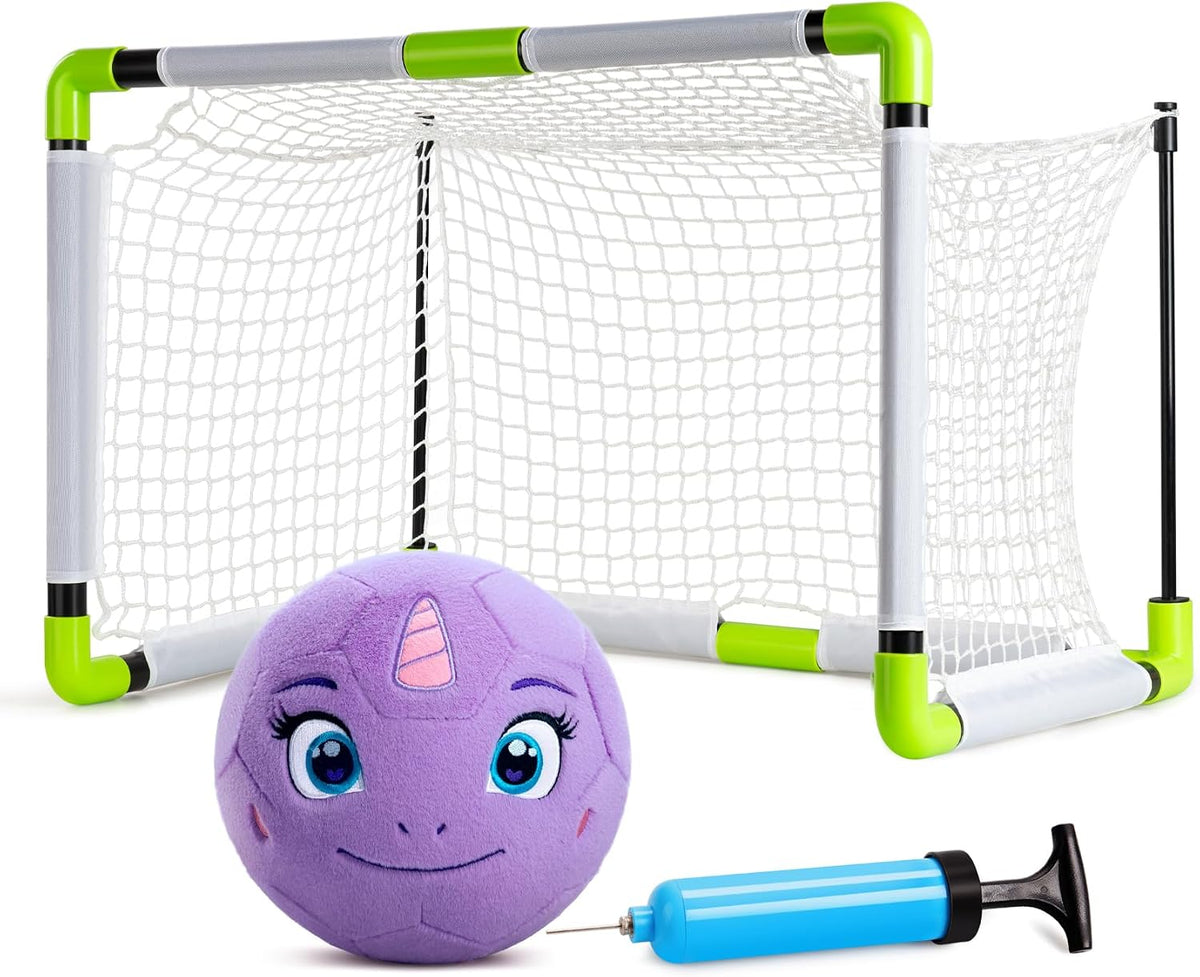 VangeBow Silent Indoor Soccer Ball for Toddlers - Unicorn Ball & Goal