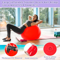 Jenaai giant inflatable bouncy balls in red and blue, 30 inches across - view 16