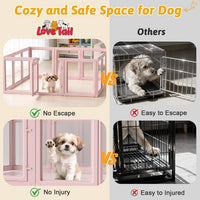 DIY Clear Acrylic Dog Playpen House - Skin Pink / 12PCS / 23.6"H - image 2