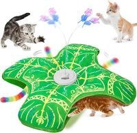 Interactive Cat Toys for Indoor Cats - Green Cover Cloth Toy
