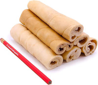ValueBull Beef Cheek Rolls, Long Lasting Dog Chews, Jumbo 5-6 Inch, 25 Count Bulk Pack - Long Lasting Dog Chews, Rich in Collagen, Single Ingredient, Cleans Teeth