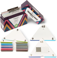 Think Tank Scholar color-coded triangle math flash cards for grades K-6 - view 2