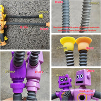 Halloween Pop Tubes Sensory Toys for Kids Boo Basket Stuffer Gifts – Fun for Kids & Family - Robot - image 3