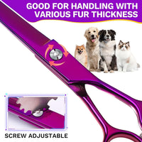 JASON Dog Grooming Thinning Scissors - Purple / 7.01 - image 4