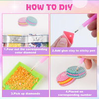 Labeol Diamond Art Kits for kids 5D Diamond Creat Your Own GEM - Dessert - image 4