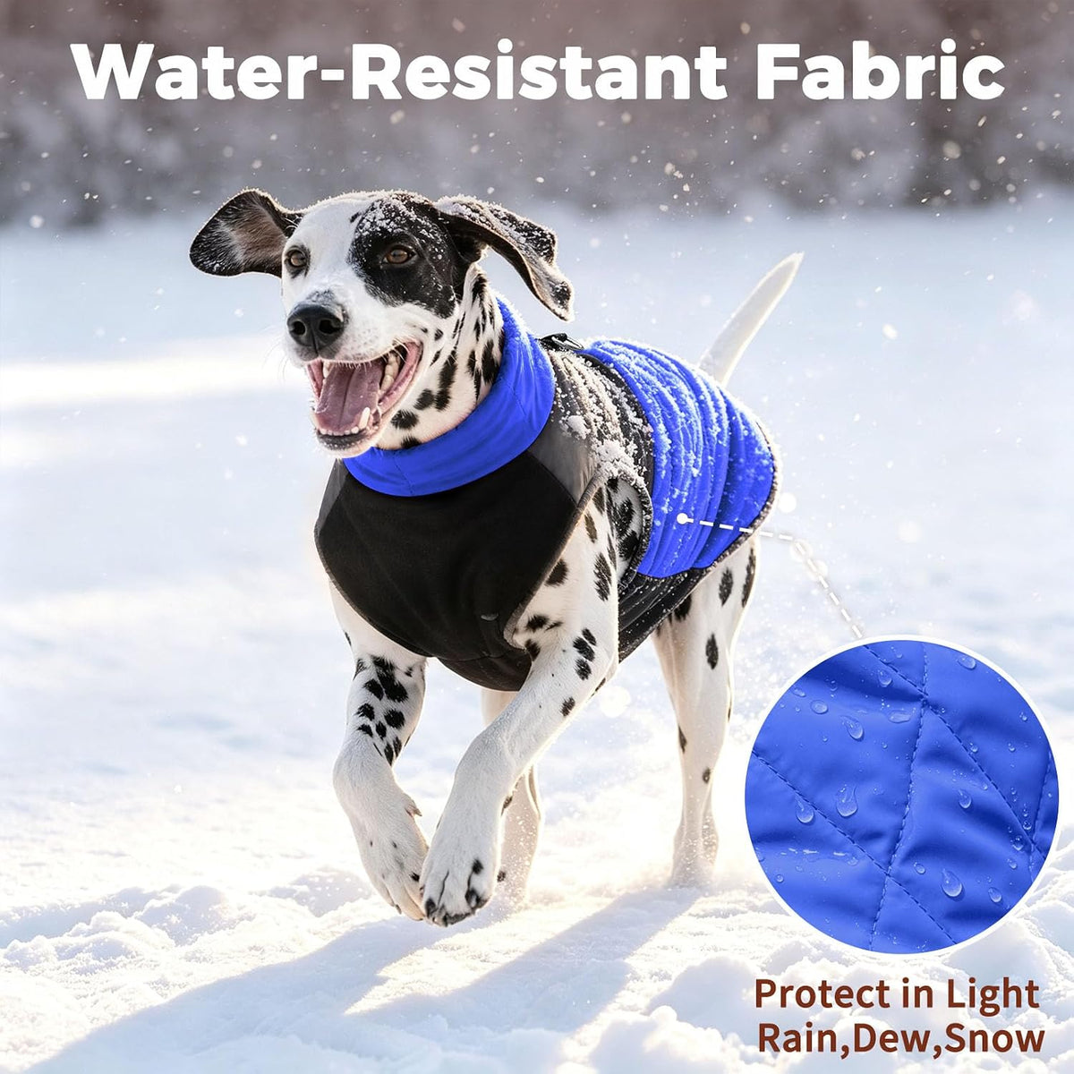 Winter Dog Coats for Small Dogs, Puppy Jacket with Harness - Blue(Standard) / XX-Large - image 4