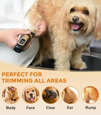 Dog Clippers for Grooming, 4-Speed & LCD - Black / C95 - image 2