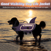 Dog Life Vests for Boating and Swimming, Dog Life Jacket – Essentials for Dogs - Lilac / Small - image 3