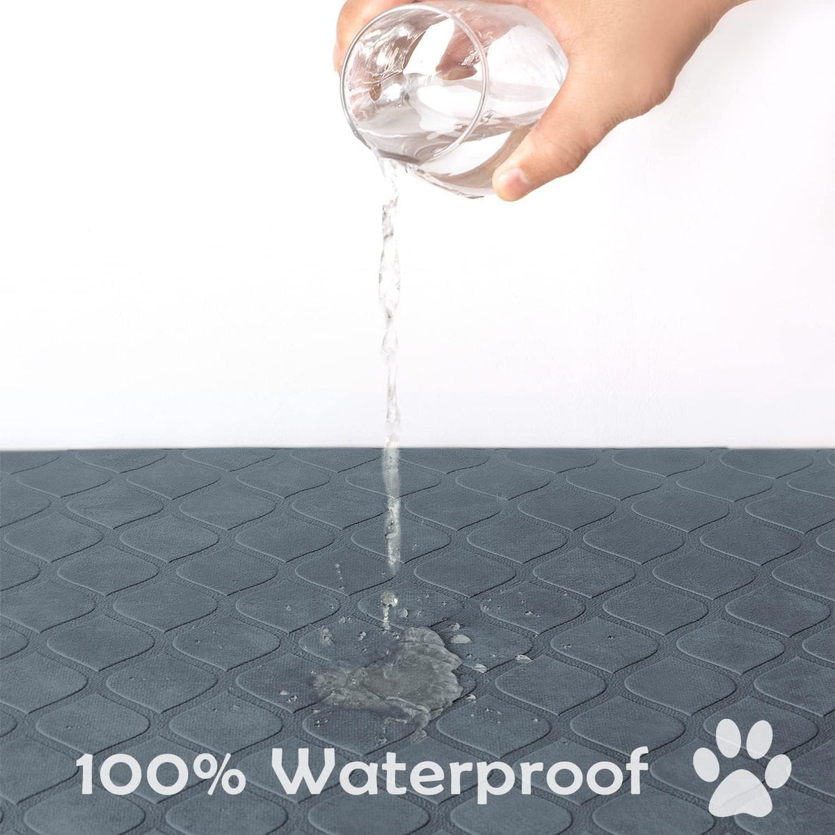Waterproof Dog Blanket, Soft Reversible Throw for Couch & Bed Protection – Essentials for Dogs - Blue+grey / 52x82 Inch (Pack of 1) - image 2