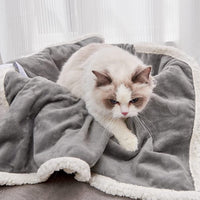 Pet Blankets for Cats, Waterproof Cat Blanket Washable - Grey / 25"x30" - image 2