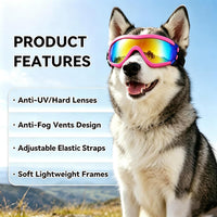 Medium Clear Dog Goggles Eye Protection - Style Pink / Large - image 3