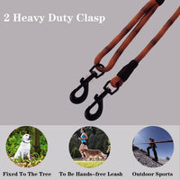 Long Dog Leash Tie-Out Check Cord - Orange / 50FT - image 4