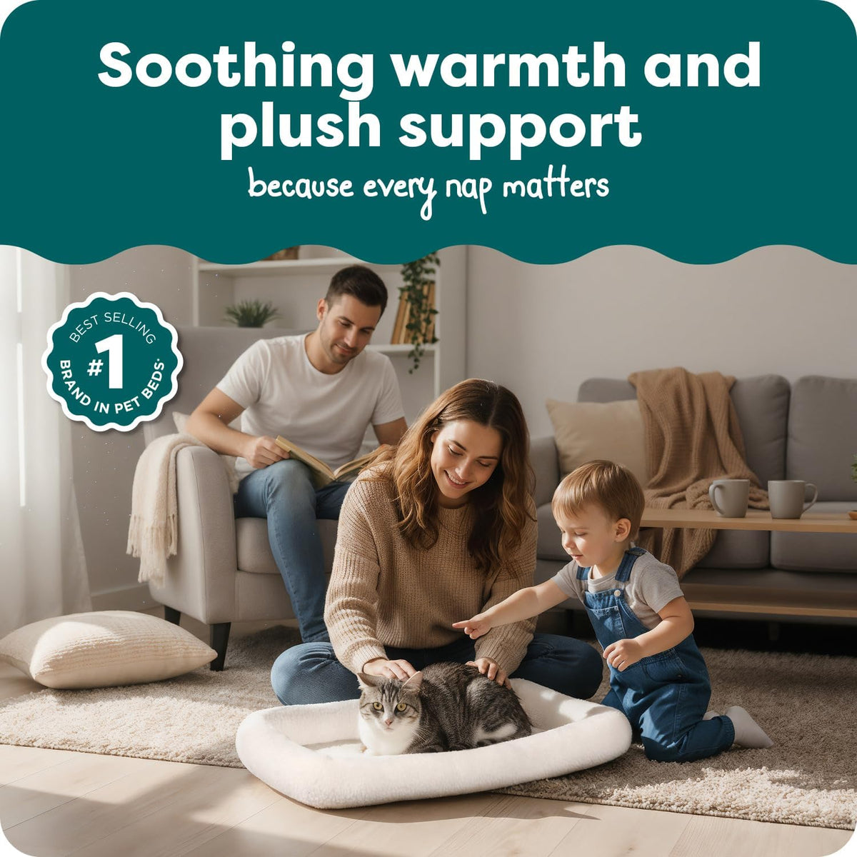 FurHaven Dog Bed for Extra Small Dogs & Cats - X-Small / Cream - image 2