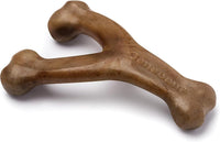 Benebone Wishbone Dog Chew Toy for Aggressive Chewers - REAL Bacon / Medium